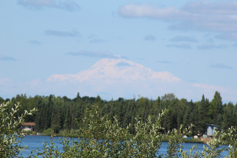 Mt. McKinley about 50 miles north of Anchorage