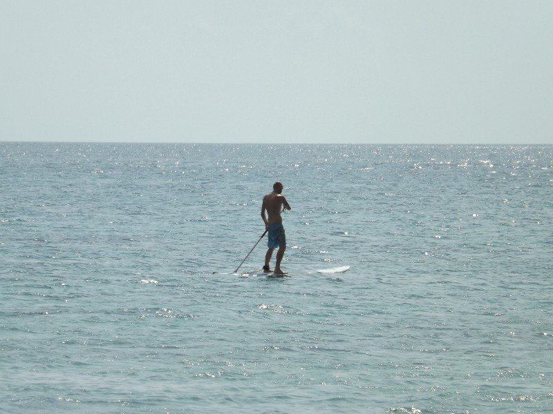 Adam on his SUP