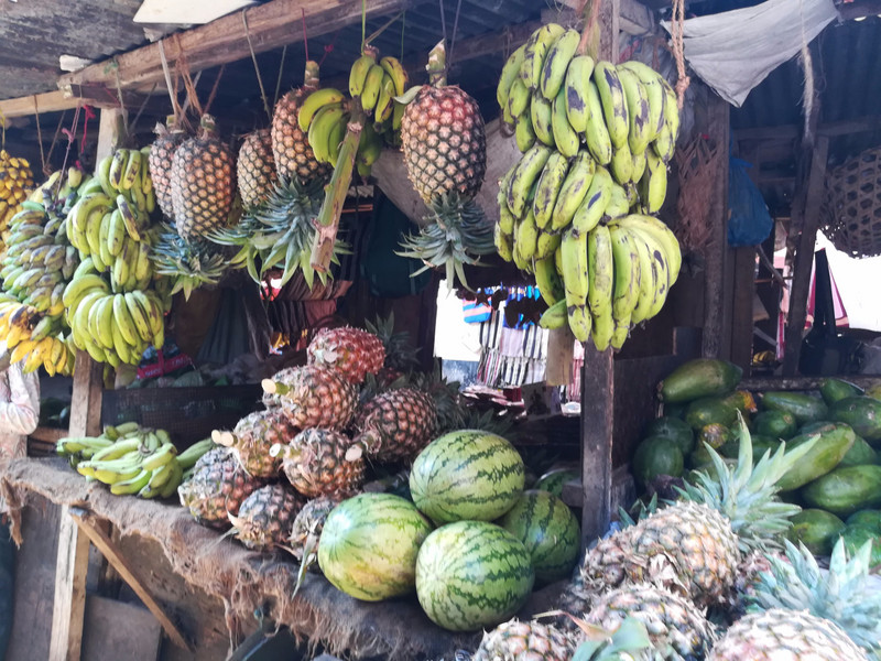 Local fruit market in stone town
