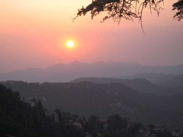 Sunset over Shimla