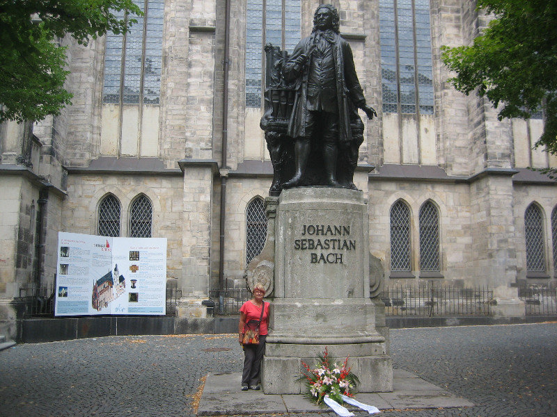 Bach statue - St Thomas Church