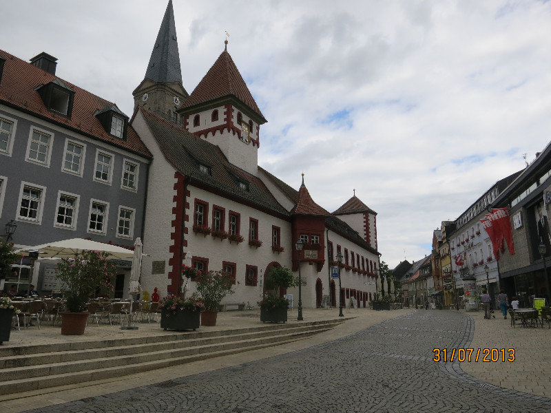 The Markt with Old Town Hall on left