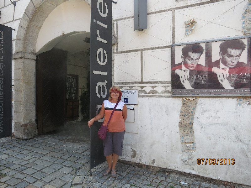 Entrance to Egon Schiele Art Centrum
