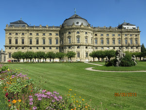 Side of Wurzburg Residence from Garden