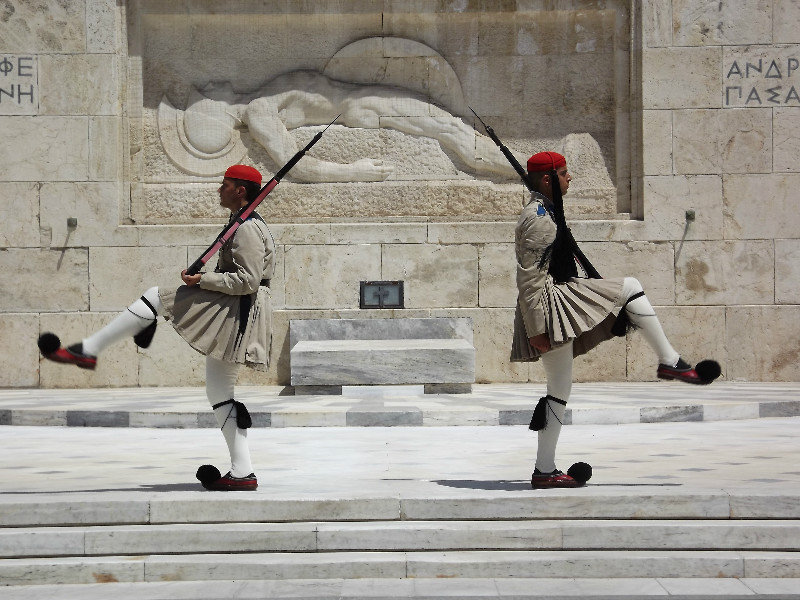 Soldiers at the Parliament Building, Athens