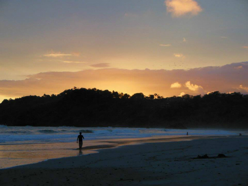 Sunset at Manuel Antonio Beach