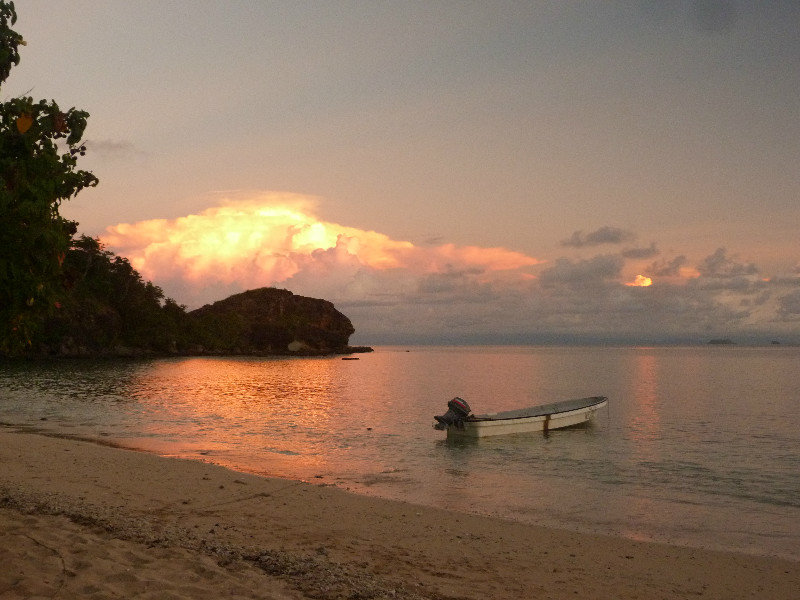 Sunset over Wayalaili Island