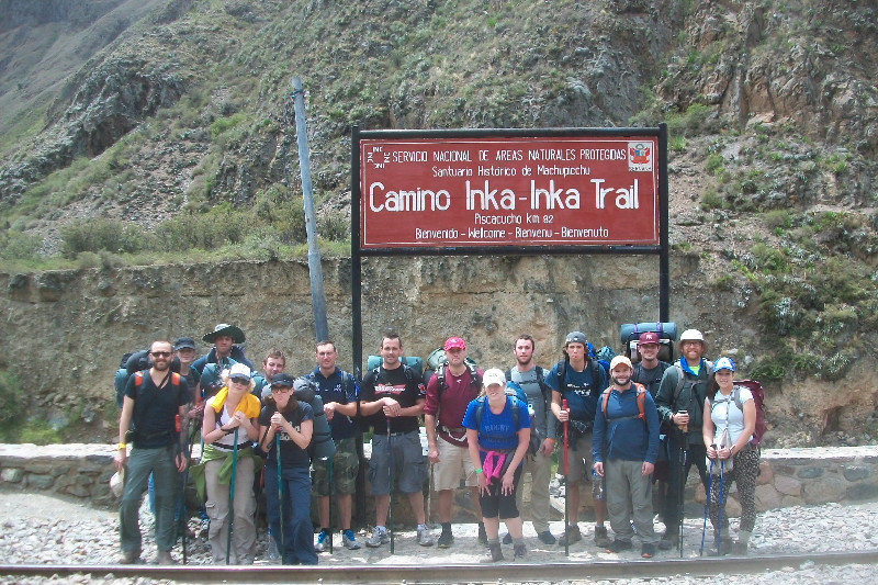 Group at Start of Inca Trail