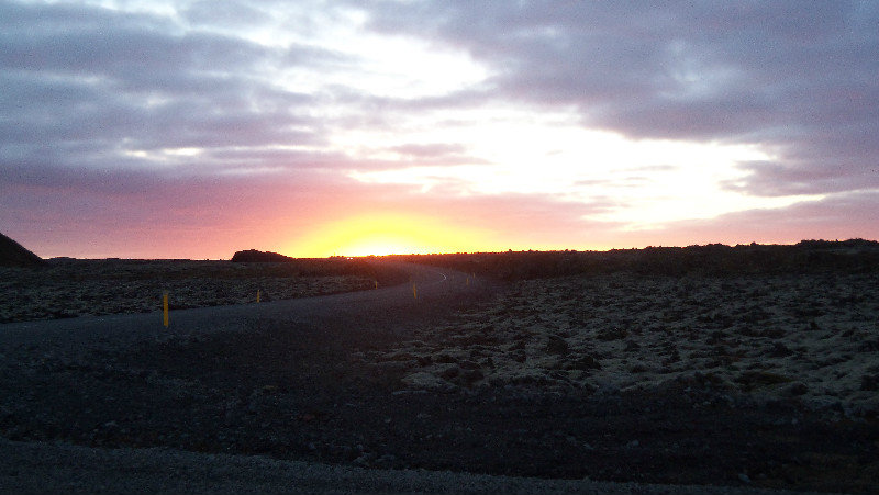 Sun Rising in Southwest Iceland
