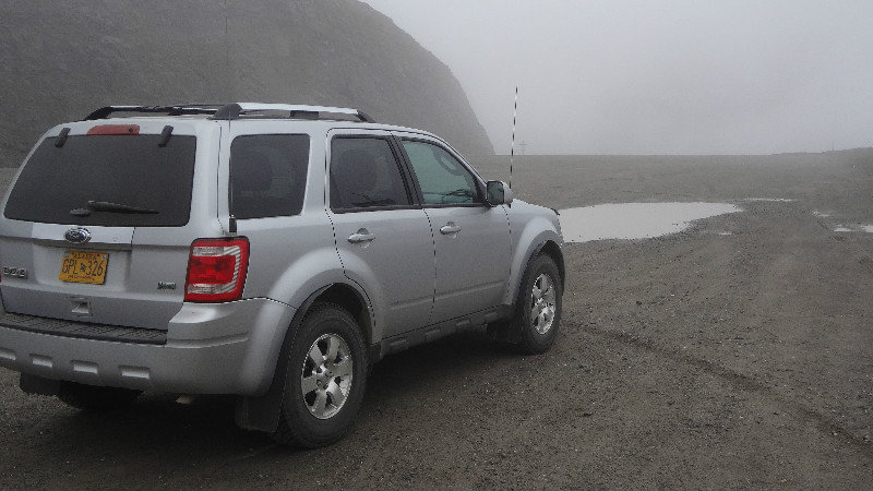 Our SUV in the Fog