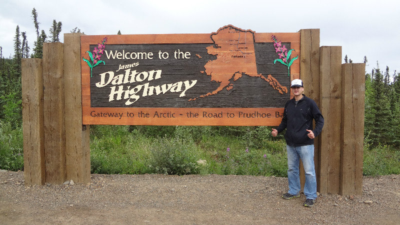 Me at the Dalton Highway Sign