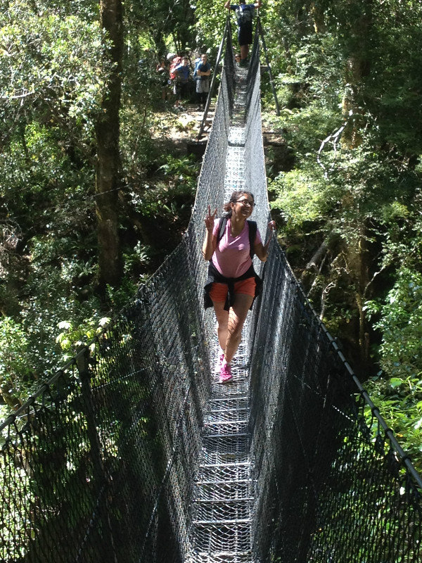 Nimarta Crossing the Single Person Bridge