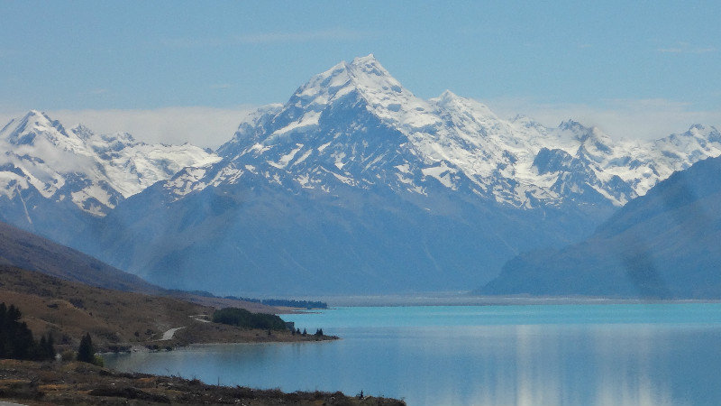 Mt. Cook from the Other Side of the Lake