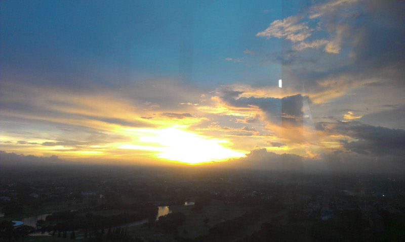 And A Sunset To Greet Me At The End Of The Day · View From My Appartment Window