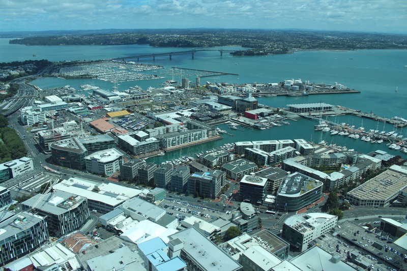 Auckland . View from Sky Tower