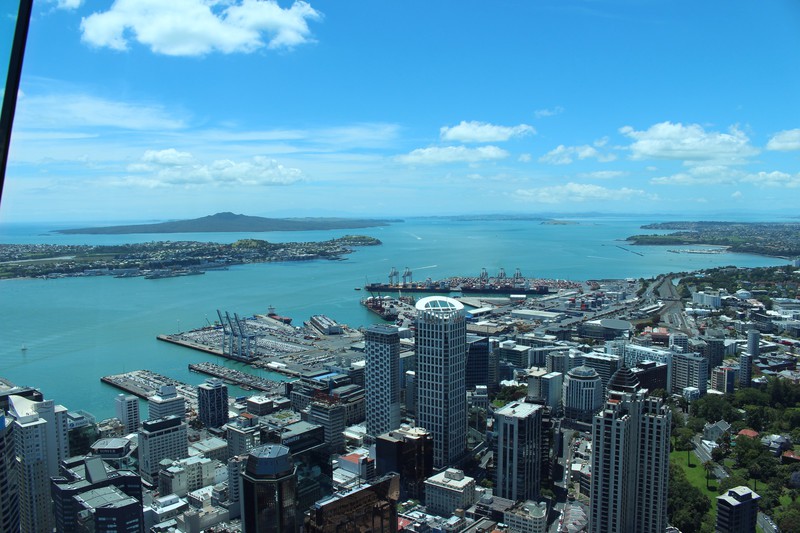 Auckland . View from Sky Tower