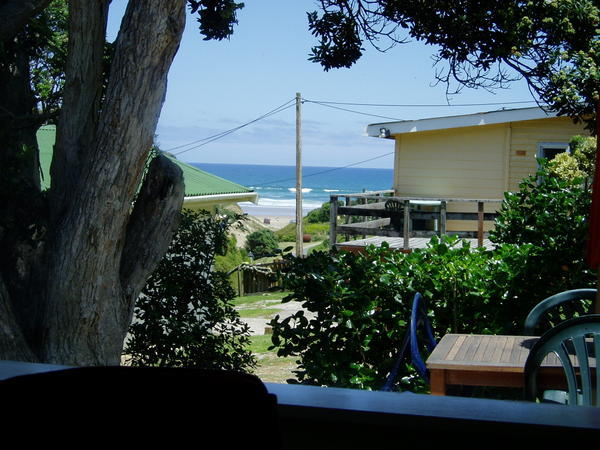 view from the cottage at baylys