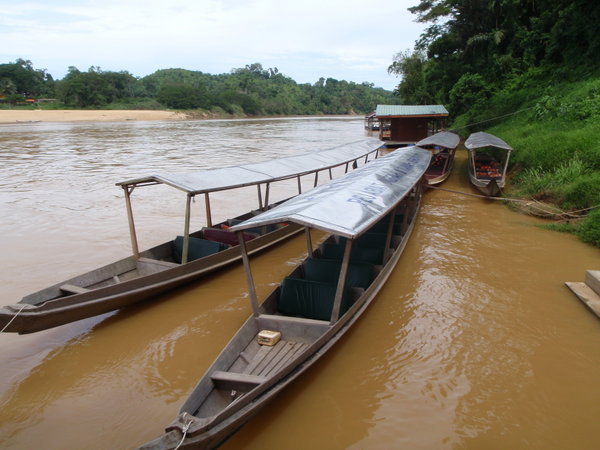 our boat as we went into the rain forest