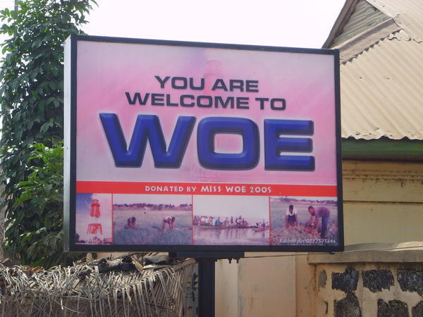 Woe village in Ghana