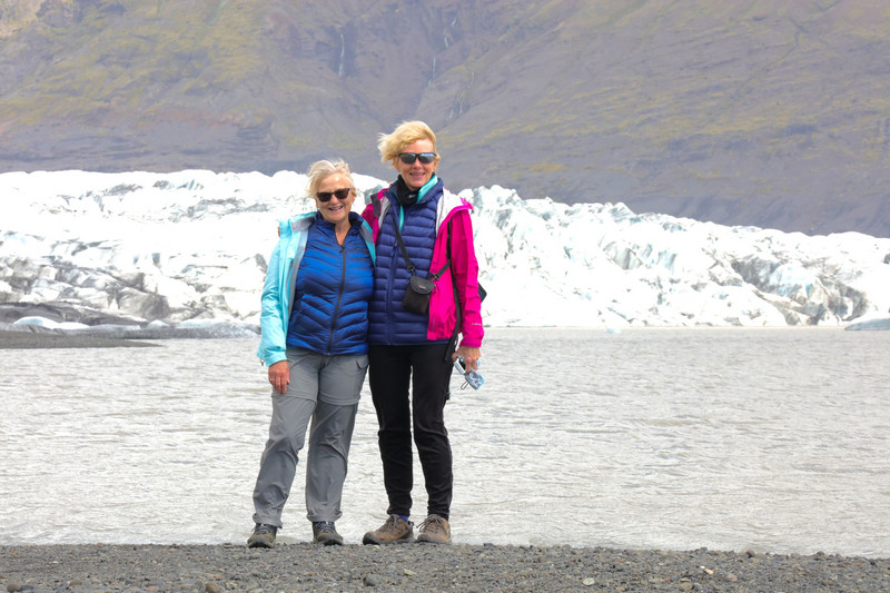 Chris and Adrienne at Skaftafell Glacier
