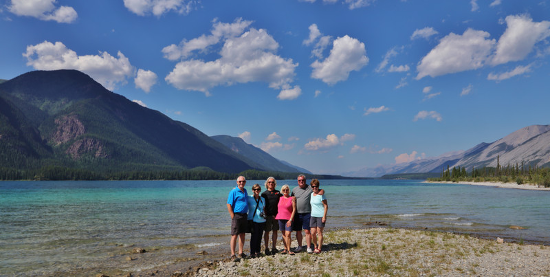 Our group at Muncho Lake