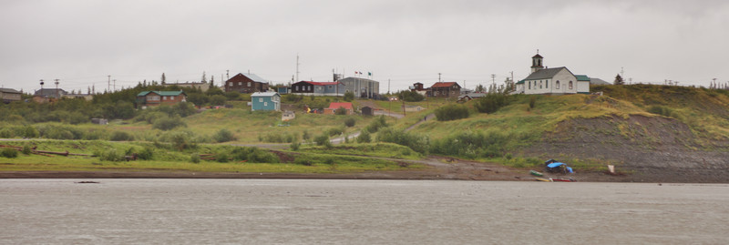 Town of Tsiigehtchic on the Mackenzie River