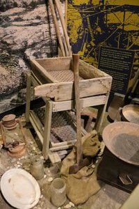 Gold Mining displays at Dawson City Museum