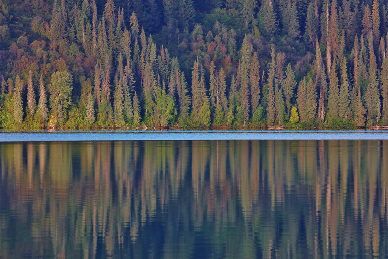 Morning reflections on Meziadin Lake