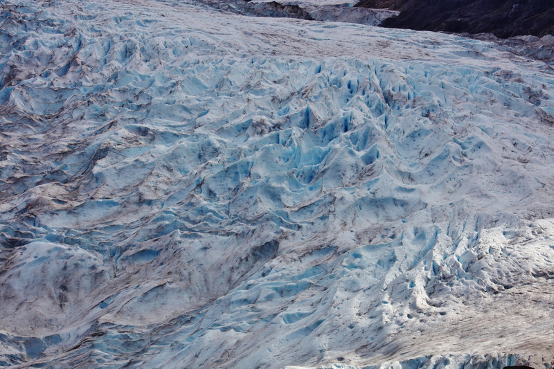 Blue glacier ice near Meziadin