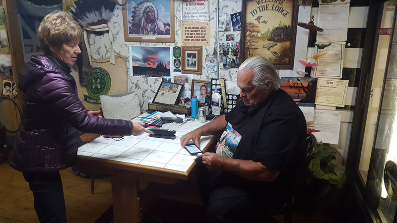 Mike, in his office at Gold Trail RV Park