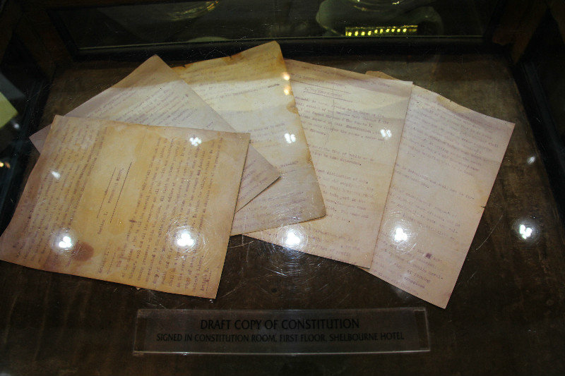 Draft copy of the Constitution