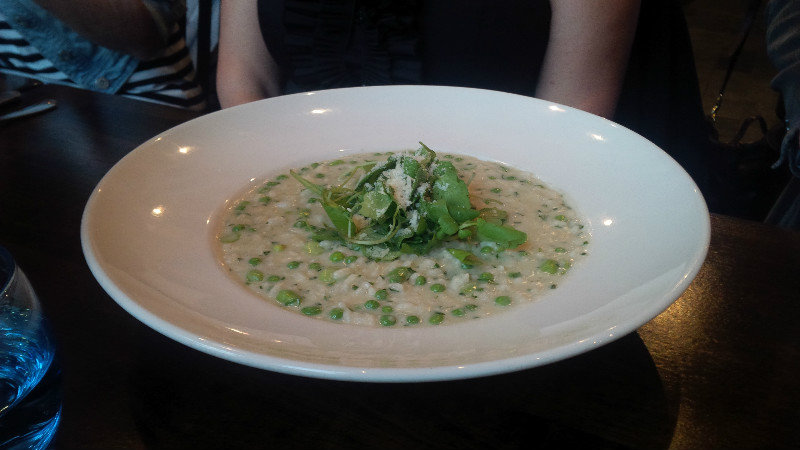 Risotto at the Potted Hen