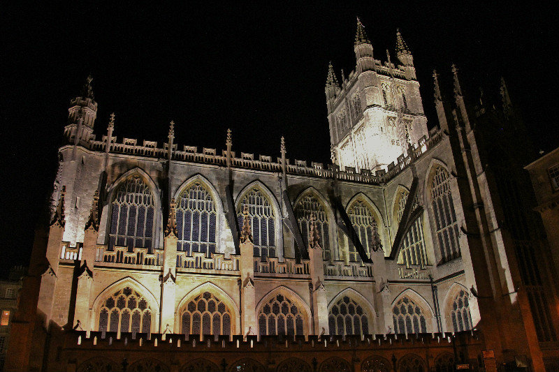 The Abbey at night