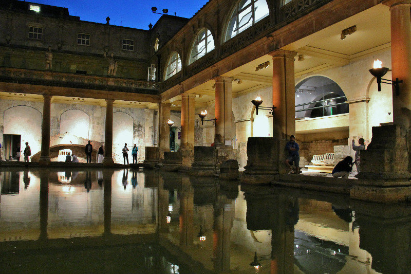 The Great Bath at night
