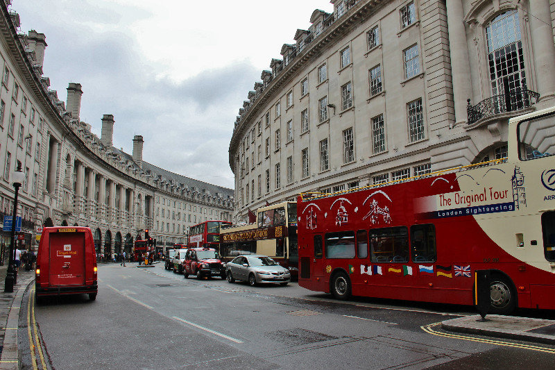 Regent Street near Picaddily Circus in London
