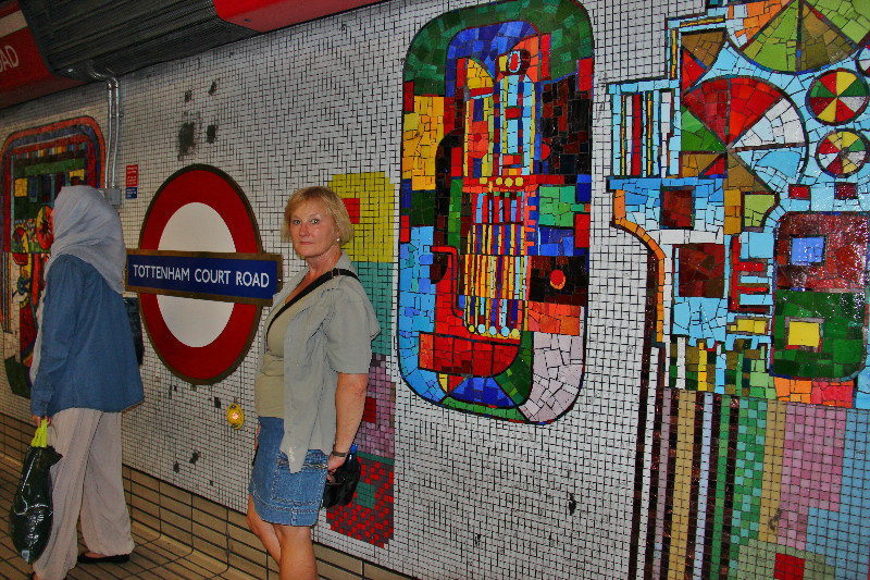 A colourful Tube station
