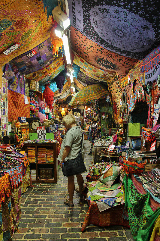 Inside an Indian store at Stables Market