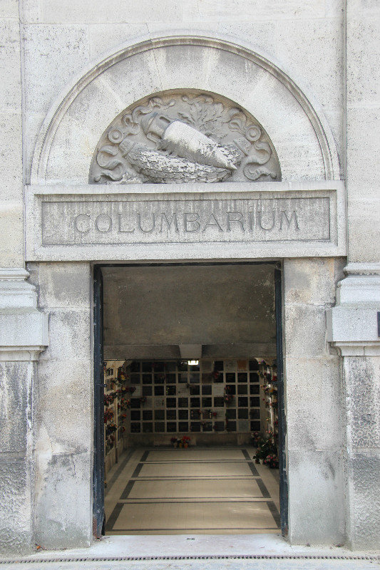 The crypts below the crematorium 