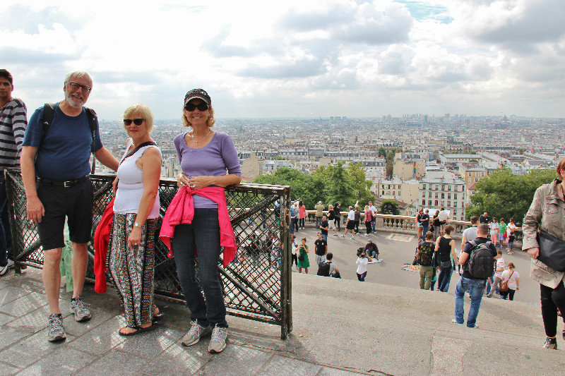 View from steps of Sacre-Coeur Basilica
