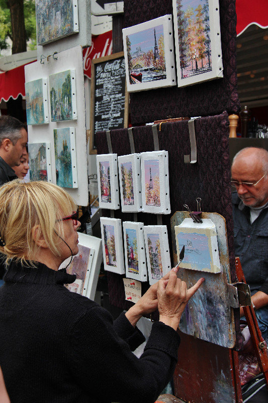 Artist at work in Place du Tertre
