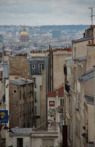 View down a Montmartre street