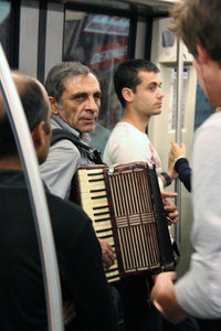 Entertainer on the Metro