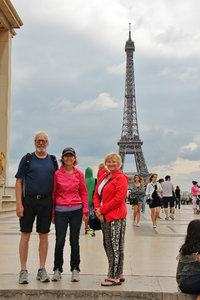 View of Eiffel Tower from Palais de Chaillot