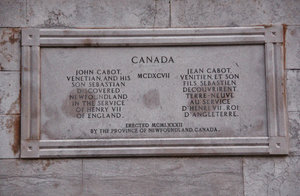 Newfoundland plaque on Via Garibaldi