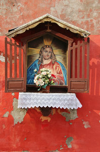 Small shrine on Venice wall