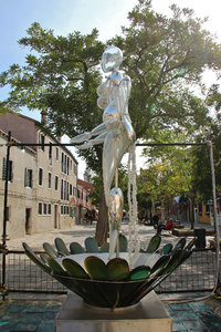 Murano, glass fountain