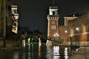 Venice at night, Arsenale