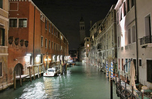 Venice at night, Rio del Greci