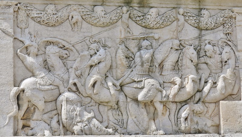 Detail on the Mausoleum in Glanum