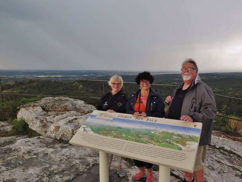 Chris, Sylvia and Dave in Les Baux